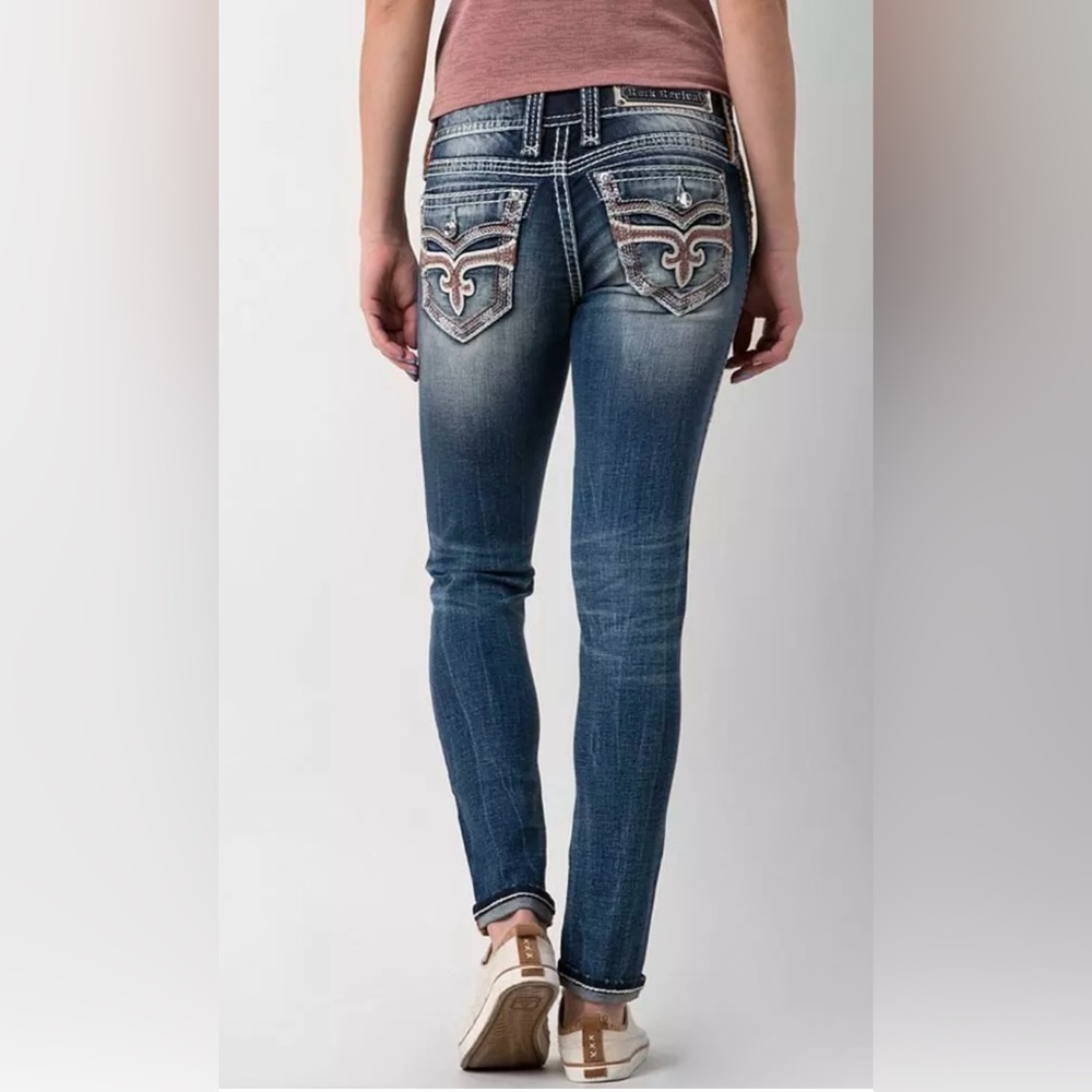 Rock Revival Dianeya Ankle Skinny Jeans, Women’s size 28 - Picture 4 of 14